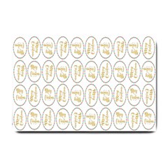 Background-cute-christmas Gold Small Doormat  by nateshop