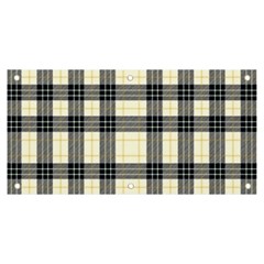 Gray And Yellow Plaids  Banner And Sign 6  X 3  by ConteMonfrey