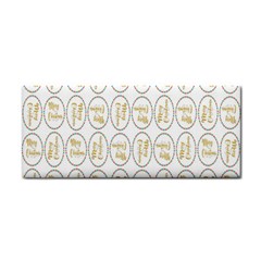 Background-cute-christmas Gold Hand Towel by nateshop