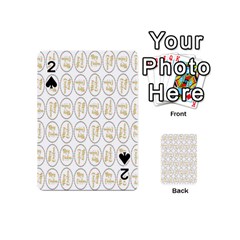 Background-cute-christmas Gold Playing Cards 54 Designs (mini) by nateshop