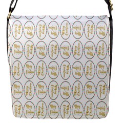 Background-cute-christmas Gold Flap Closure Messenger Bag (s) by nateshop