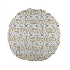 Background-cute-christmas Gold Standard 15  Premium Flano Round Cushions by nateshop