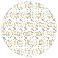 Background-cute-christmas Gold Round Trivet by nateshop