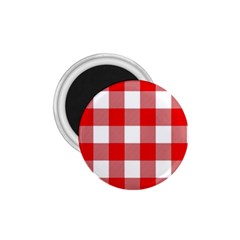 Red And White Plaids 1 75  Magnets by ConteMonfrey