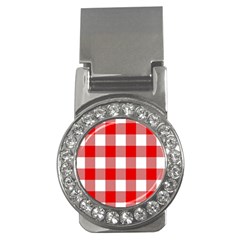 Red And White Plaids Money Clips (cz)  by ConteMonfrey