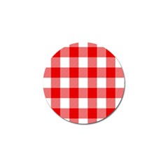 Red And White Plaids Golf Ball Marker (10 Pack) by ConteMonfrey