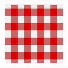 Red And White Plaids Medium Glasses Cloth by ConteMonfrey