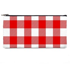 Red And White Plaids Pencil Case by ConteMonfrey