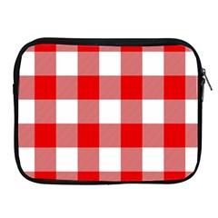 Red And White Plaids Apple Ipad 2/3/4 Zipper Cases by ConteMonfrey