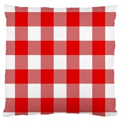 Red And White Plaids Standard Flano Cushion Case (two Sides) by ConteMonfrey