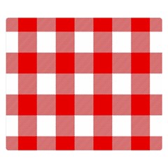 Red And White Plaids Double Sided Flano Blanket (small)  by ConteMonfrey