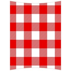 Red And White Plaids Back Support Cushion by ConteMonfrey