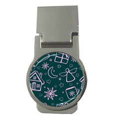 Background-cute Christmas Money Clips (round)  by nateshop