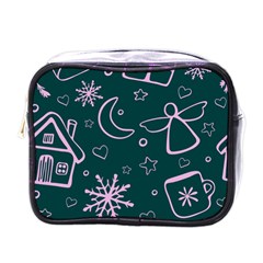 Background-cute Christmas Mini Toiletries Bag (one Side) by nateshop