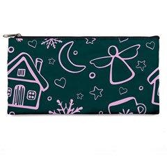 Background-cute Christmas Pencil Case by nateshop