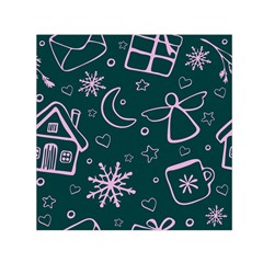 Background-cute Christmas Square Satin Scarf (30  X 30 ) by nateshop