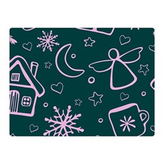 Background-cute Christmas Double Sided Flano Blanket (mini) 