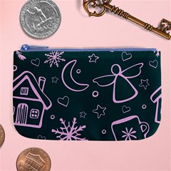 Background-cute Christmas Large Coin Purse by nateshop