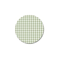 Green Tea White Small Plaids Golf Ball Marker (10 Pack) by ConteMonfrey