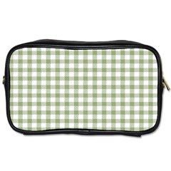 Green Tea White Small Plaids Toiletries Bag (two Sides) by ConteMonfrey