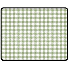 Green Tea White Small Plaids Fleece Blanket (medium)  by ConteMonfrey