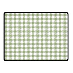 Green Tea White Small Plaids Fleece Blanket (small) by ConteMonfrey