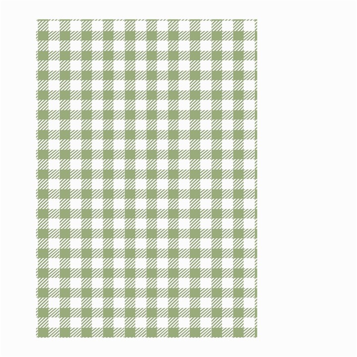 Green Tea White Small Plaids Small Garden Flag (Two Sides)