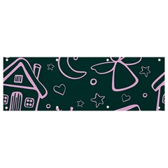 Background-cute Christmas Banner And Sign 9  X 3 