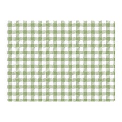 Green Tea White Small Plaids Double Sided Flano Blanket (mini)  by ConteMonfrey