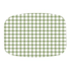 Green Tea White Small Plaids Mini Square Pill Box by ConteMonfrey