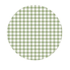 Green Tea White Small Plaids Mini Round Pill Box (pack Of 3) by ConteMonfrey