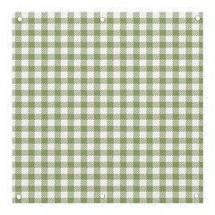 Green Tea White Small Plaids Banner And Sign 3  X 3  by ConteMonfrey