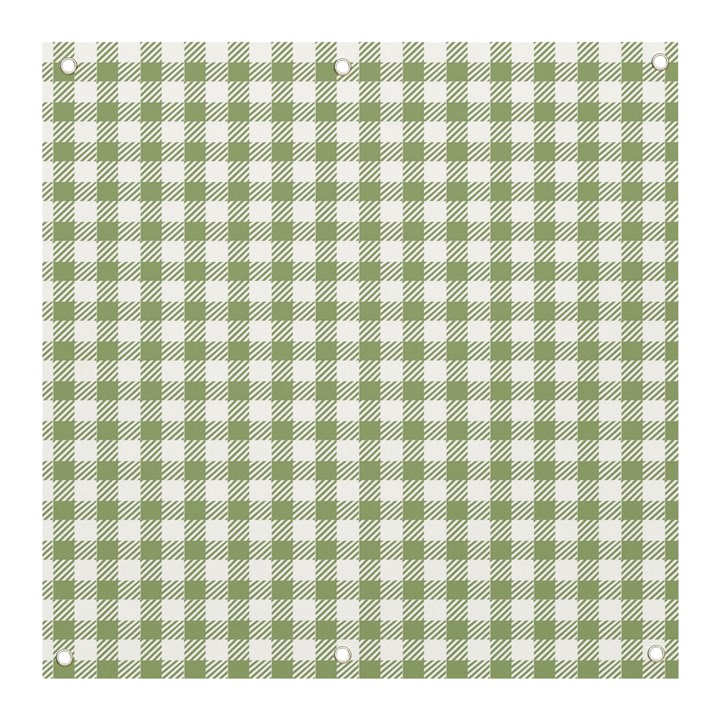 Green Tea White Small Plaids Banner and Sign 3  x 3 