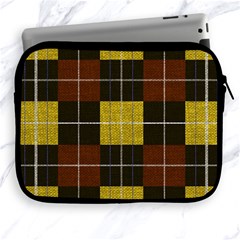 Modern Black Red Golden Plaids Apple Ipad 2/3/4 Zipper Cases by ConteMonfrey