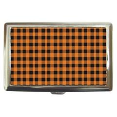 Orange black small plaids Cigarette Money Case