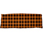 Orange black small plaids Body Pillow Case Dakimakura (Two Sides) Back