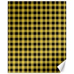 Black and yellow small plaids Canvas 11  x 14  10.95 x13.48  Canvas - 1