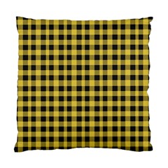 Black And Yellow Small Plaids Standard Cushion Case (two Sides) by ConteMonfrey