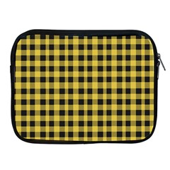 Black And Yellow Small Plaids Apple Ipad 2/3/4 Zipper Cases by ConteMonfrey