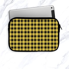 Black And Yellow Small Plaids Apple Ipad Mini Zipper Cases by ConteMonfrey