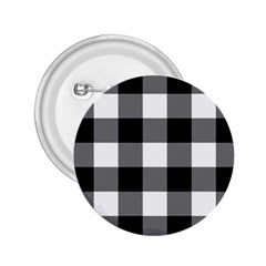 Black And White Classic Plaids 2 25  Buttons