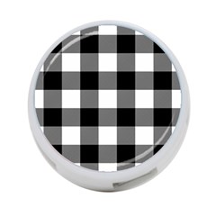 Black And White Classic Plaids 4-port Usb Hub (one Side) by ConteMonfrey