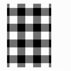 Black And White Classic Plaids Small Garden Flag (two Sides) by ConteMonfrey