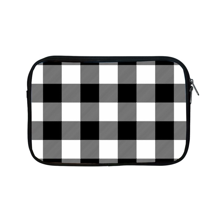 Black and white classic plaids Apple iPad Mini Zipper Cases