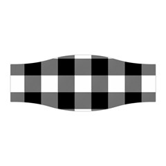 Black And White Classic Plaids Stretchable Headband by ConteMonfrey