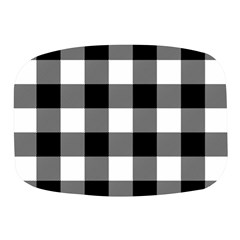 Black And White Classic Plaids Mini Square Pill Box by ConteMonfrey