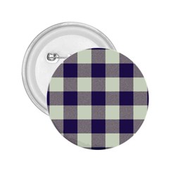 Blue Purple And White Plaids 2 25  Buttons