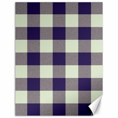 Blue Purple And White Plaids Canvas 12  X 16  by ConteMonfrey