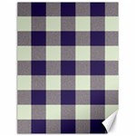 Blue Purple and white plaids Canvas 18  x 24  17.8 x23.08  Canvas - 1