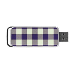 Blue Purple And White Plaids Portable Usb Flash (one Side) by ConteMonfrey